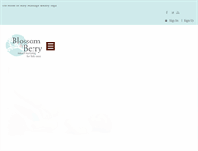 Tablet Screenshot of blossomandberry.com